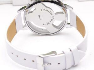 Hollow Musical Note Leather Wrist Watch