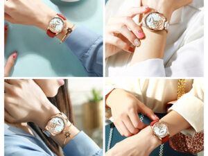 Female hollow automatic mechanical watch